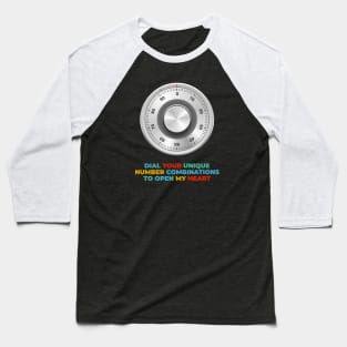 Unlock my heart's secrets with your unique number combination Baseball T-Shirt